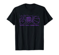 Nba Sacramento Kings Peace Love T-Shirt - Custom Art Print for Adults - T-Shirt, Sweatshirt, Hoodie