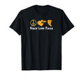 Peace Love Pizza Funny Pizza Small T-Shirt - Unique Graphic Men Women - T-Shirt, Sweatshirt, Hoodie