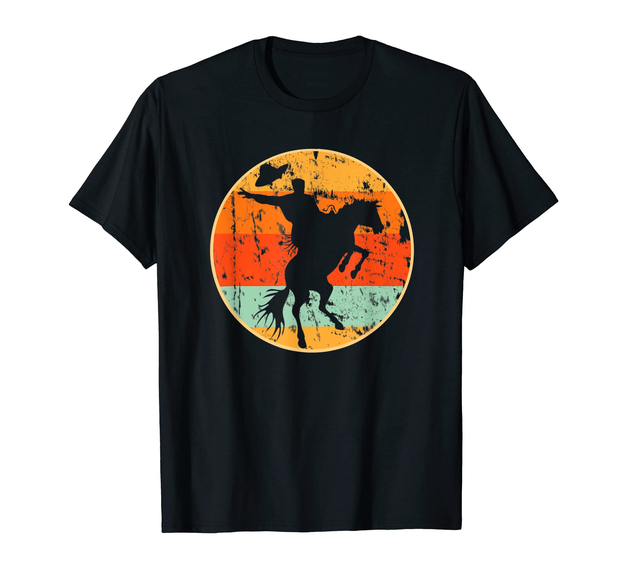 Cowboy Riding Horse T-Shirt - Unique Graphic Unisex - T-Shirt, Sweatshirt, Hoodie