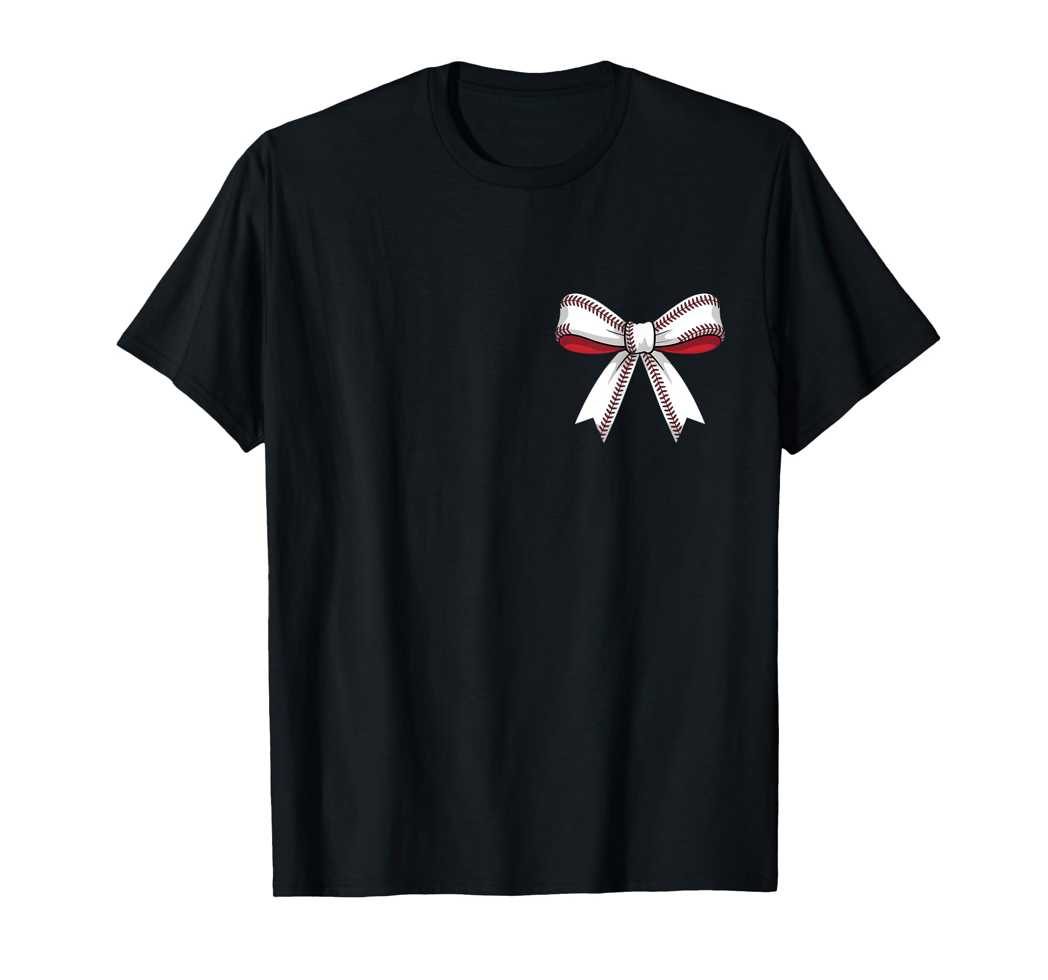 Baseball Bow Baseball Mom Mama T-Shirt - Casual Everyday Wear for Adults - T-Shirt, Sweatshirt, Hoodie