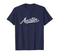 Austin Texas Tx Sports Script Gift T-Shirt - Minimalist Print Men Women - T-Shirt, Sweatshirt, Hoodie