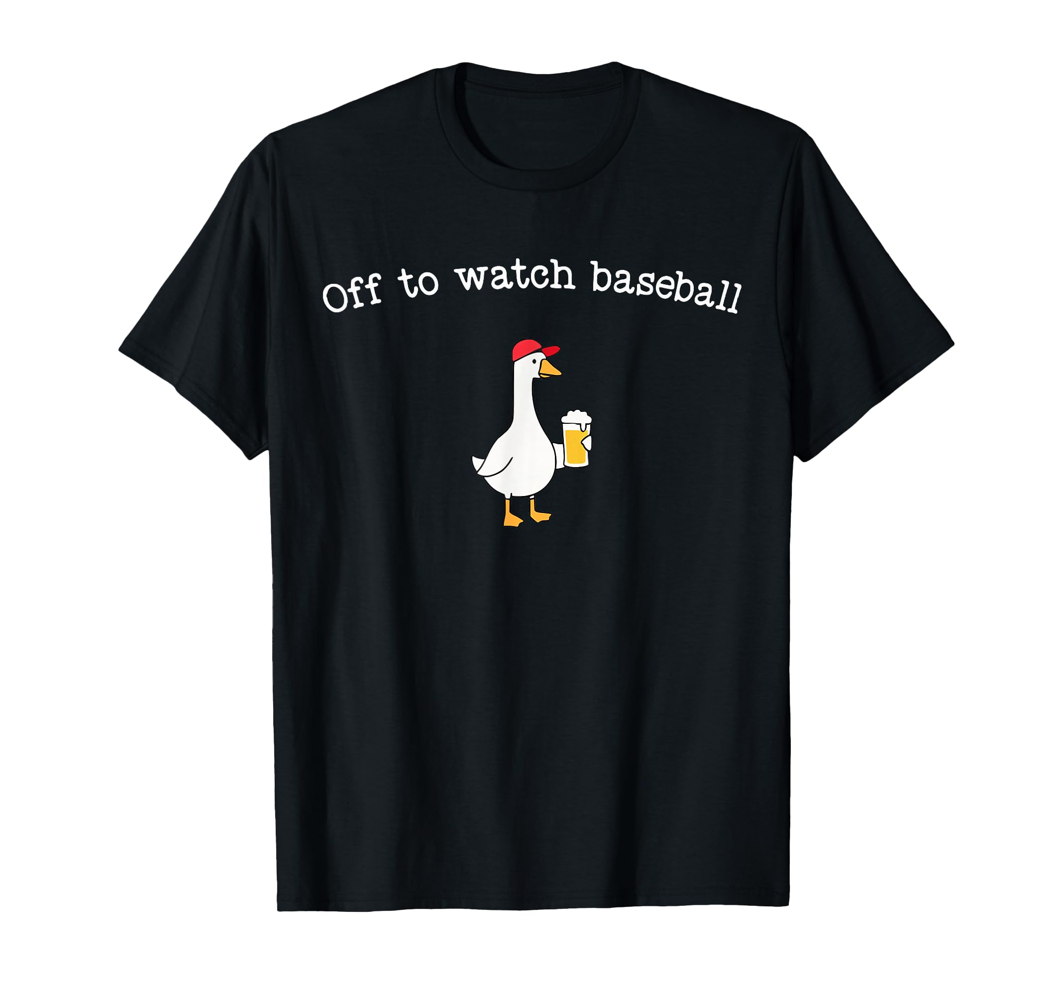 Off To Watch Baseball Funny Meme Goose T-Shirt - Novelty Apparel Men Women - T-Shirt, Sweatshirt, Hoodie
