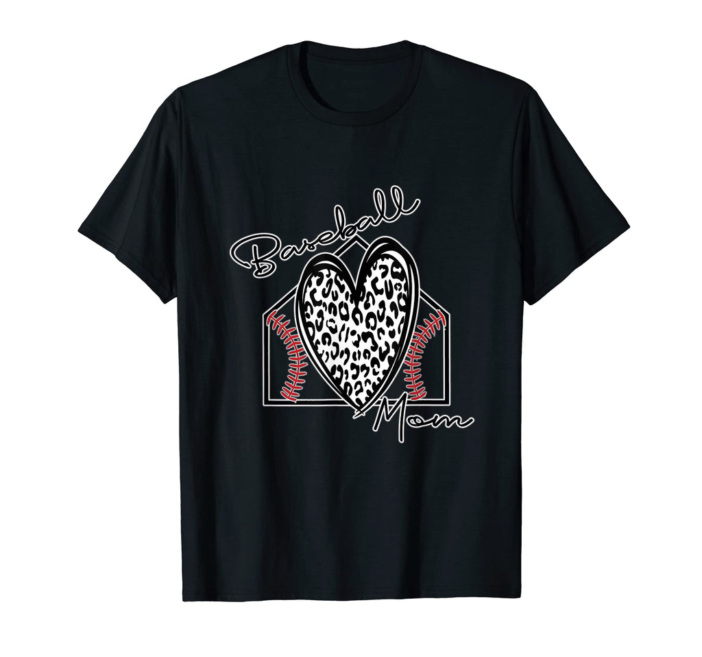 Baseball Mom Leopard Mom Life T-Shirt - Graphic Print for Adults - T-Shirt, Sweatshirt, Hoodie