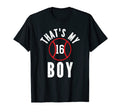 Thats My Jersey Number 16 Baseball Mom T-Shirt - Unique Graphic for Adults - T-Shirt, Sweatshirt, Hoodie
