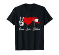 Peace Love Deliver Postman Post Office T-Shirt - Custom Art Print Unisex - T-Shirt, Sweatshirt, Hoodie