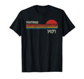 1971 Chest Stripe Birthday T-Shirt - Trendy Graphic Unisex - T-Shirt, Sweatshirt, Hoodie