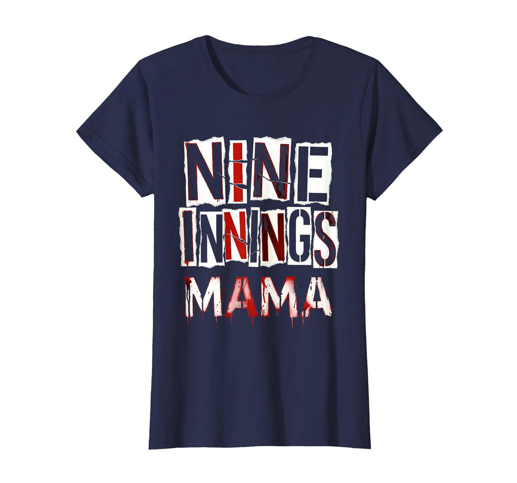 Nine Innings Mama Baseball Mom T-Shirt - Aesthetic Graphic Unisex - T-Shirt, Sweatshirt, Hoodie