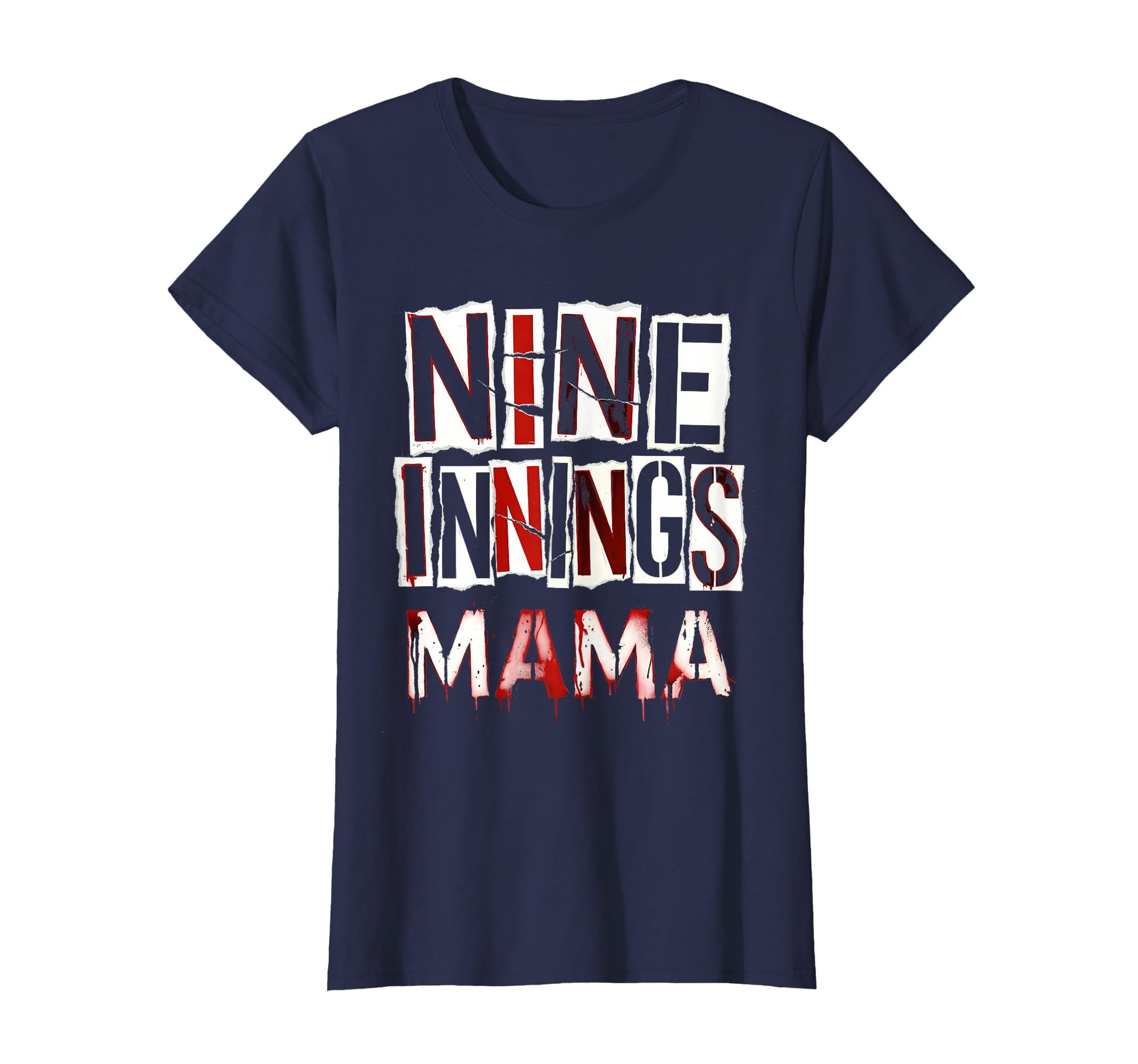 Nine Innings Mama Baseball Mom T-Shirt - Aesthetic Graphic Unisex - T-Shirt, Sweatshirt, Hoodie