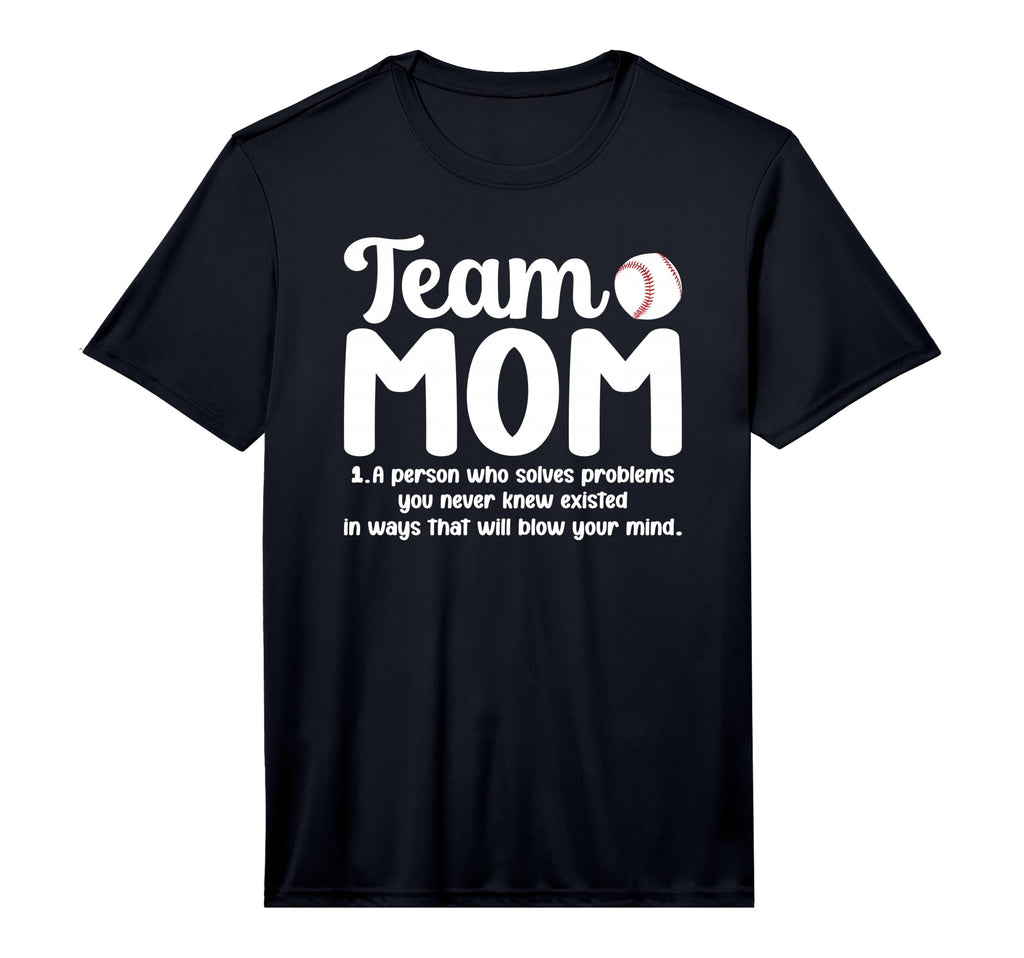 Mens Baseball Team Mom T-Shirt - Casual Everyday Wear for Adults - T-Shirt, Sweatshirt, Hoodie