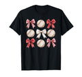 Baseball Coquette Bow Mom Sister T-Shirt - Aesthetic Graphic for Adults - T-Shirt, Sweatshirt, Hoodie