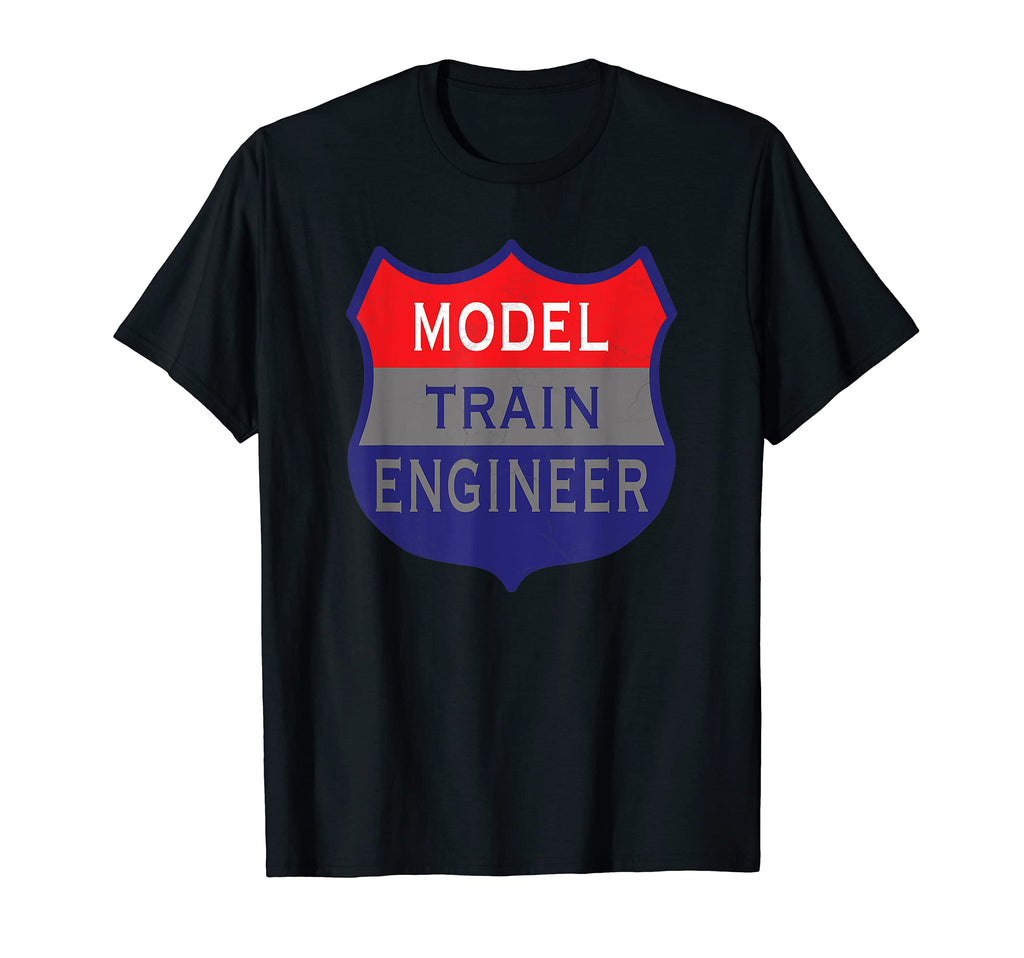 Distressed Model Train Engineer T-Shirt - Unique Graphic Unisex - T-Shirt, Sweatshirt, Hoodie