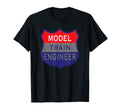 Distressed Model Train Engineer T-Shirt - Unique Graphic Unisex - T-Shirt, Sweatshirt, Hoodie