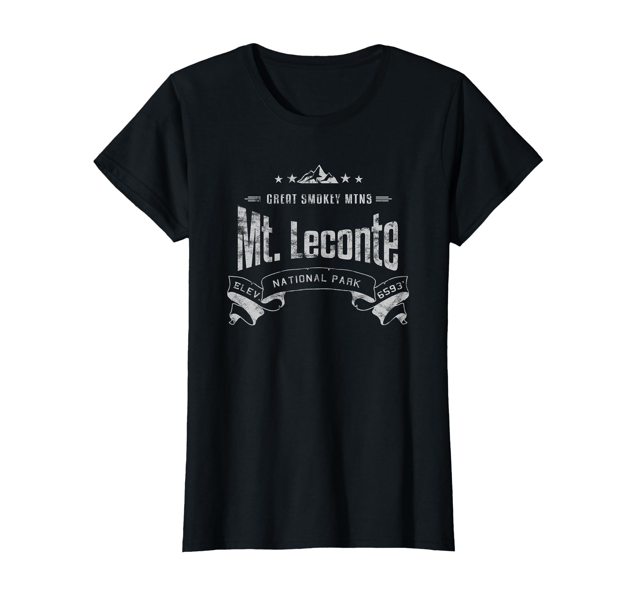 Mount Mt Leconte Distressed Faded T-Shirt - Minimalist Print for Adults - T-Shirt, Sweatshirt, Hoodie