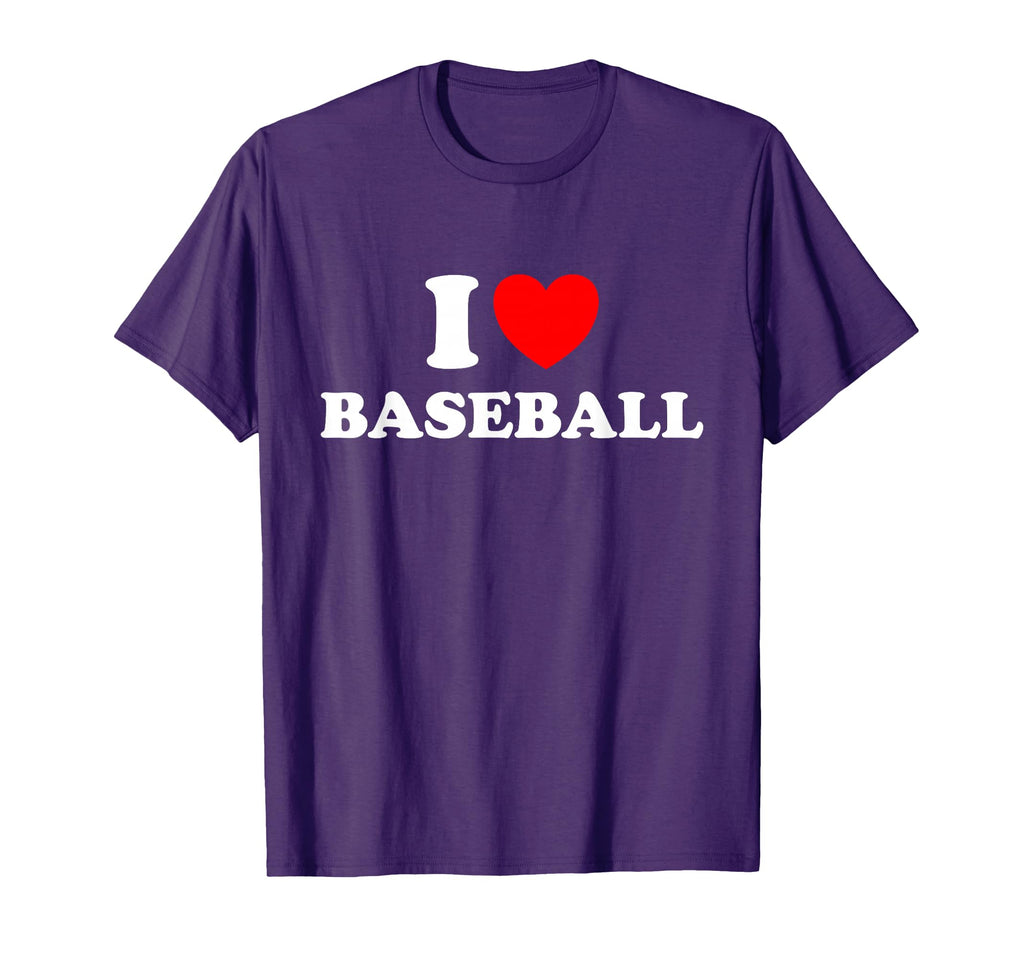 Baseball Heart I Love Baseball T-Shirt - Custom Art Print Men Women - T-Shirt, Sweatshirt, Hoodie