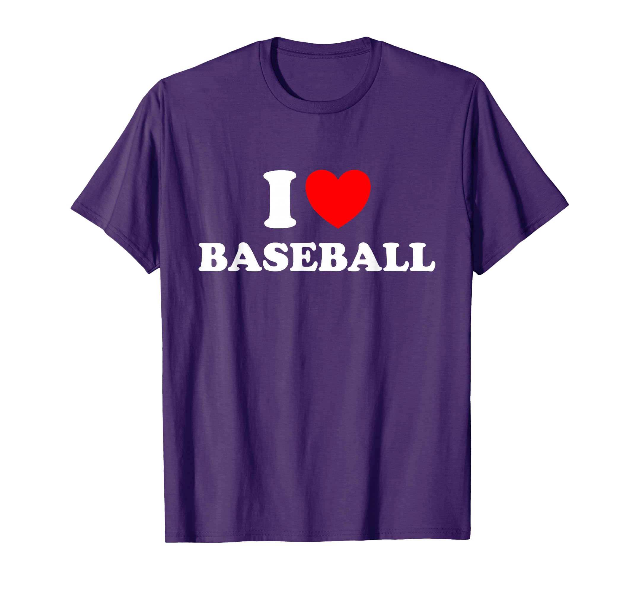 Baseball Heart I Love Baseball T-Shirt - Custom Art Print Men Women - T-Shirt, Sweatshirt, Hoodie