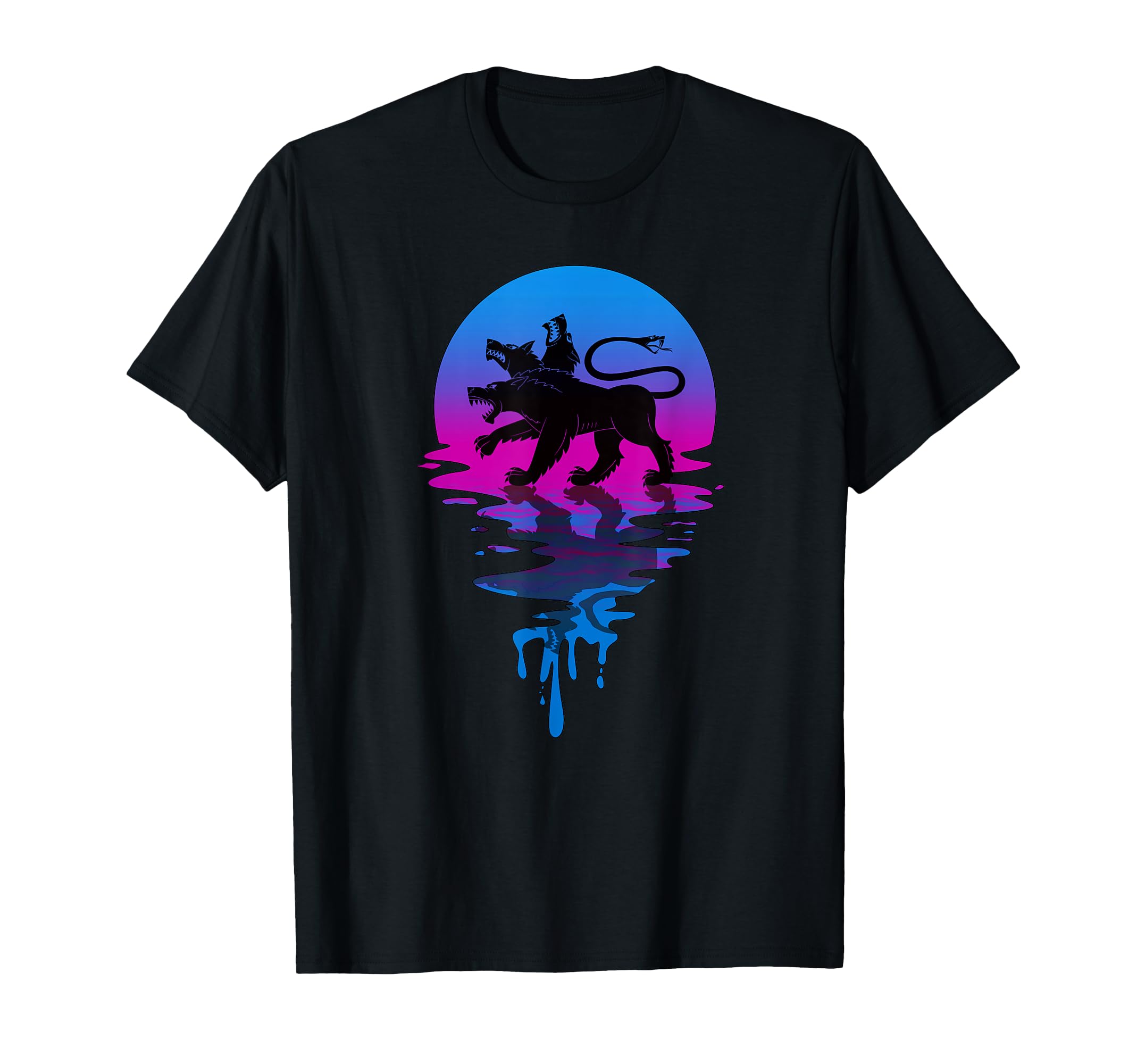 Sunset Cerberus T-Shirt - Streetwear Style for Adults - T-Shirt, Sweatshirt, Hoodie