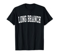 Long Branch Nj Distressed White T-Shirt - Aesthetic Graphic for Adults - T-Shirt, Sweatshirt, Hoodie