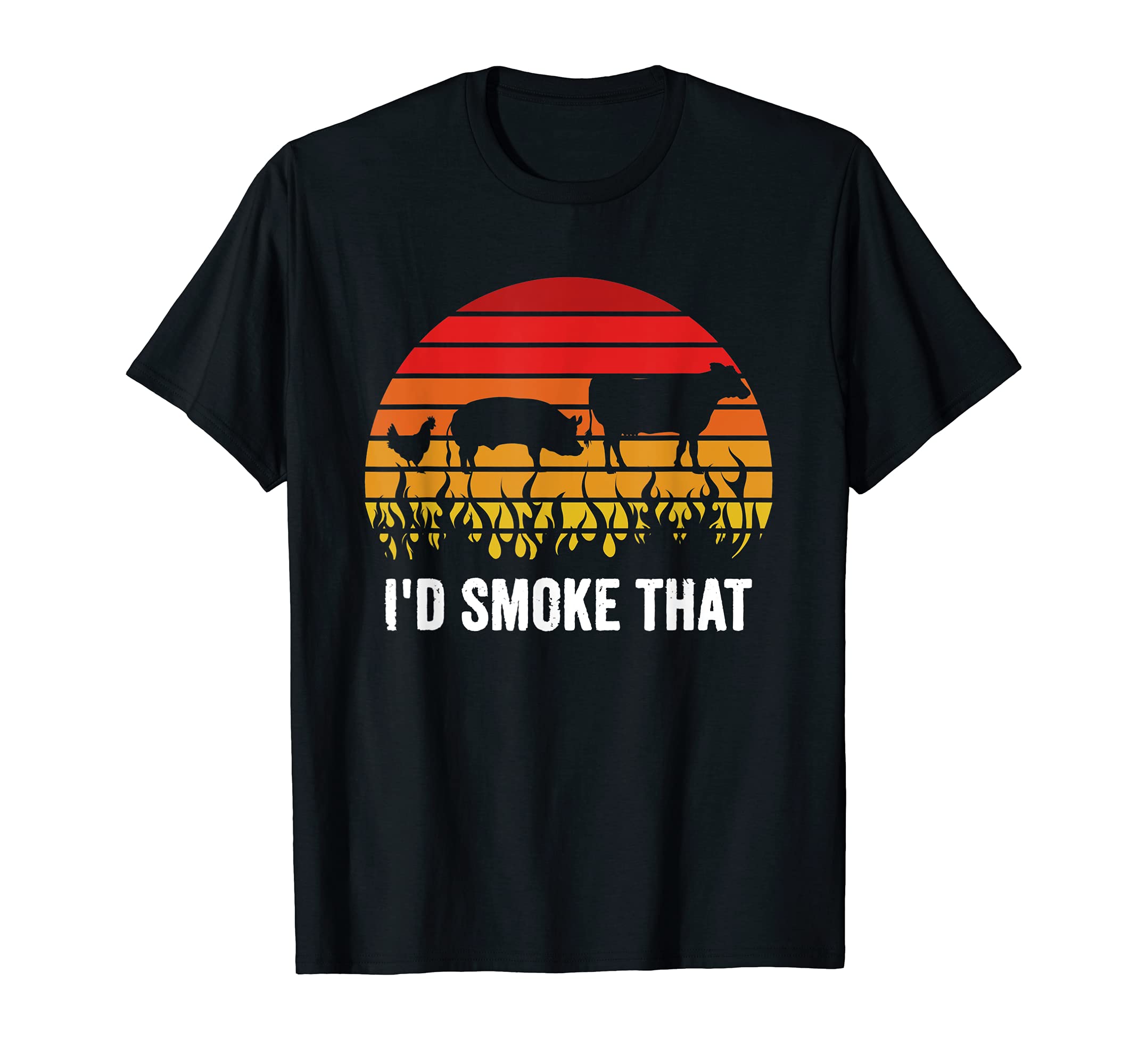 Id Smoke That Grilling Barbecue Bbq T-Shirt - Custom Art Print Men Women - T-Shirt, Sweatshirt, Hoodie