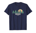 Boise Id Throwback 70S T-Shirt - Unique Graphic Unisex - T-Shirt, Sweatshirt, Hoodie