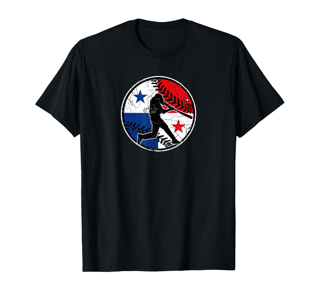 Panama Flag Baseball Hitter T-Shirt - Casual Everyday Wear Men Women - T-Shirt, Sweatshirt, Hoodie
