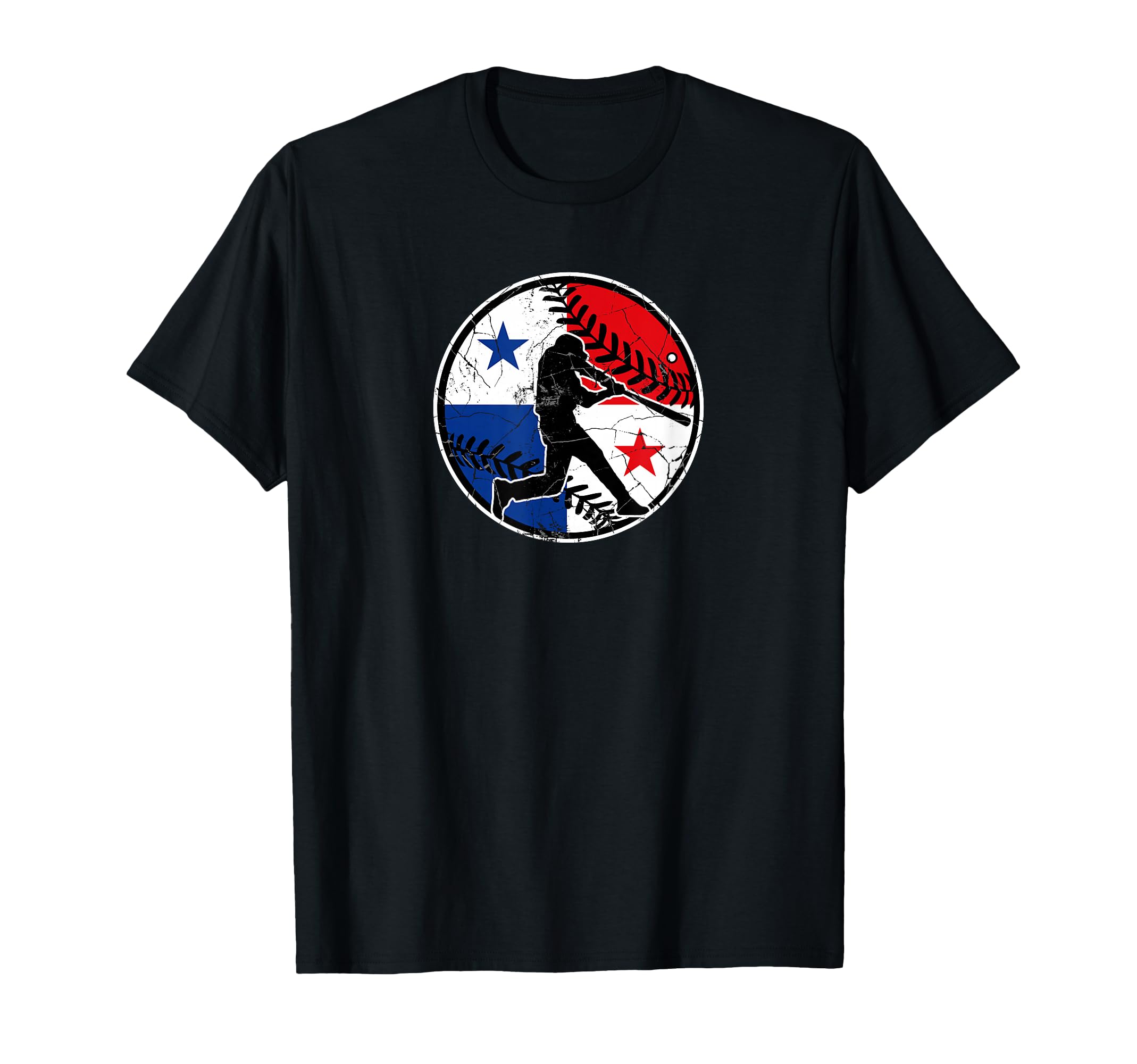 Panama Flag Baseball Hitter T-Shirt - Casual Everyday Wear Men Women - T-Shirt, Sweatshirt, Hoodie