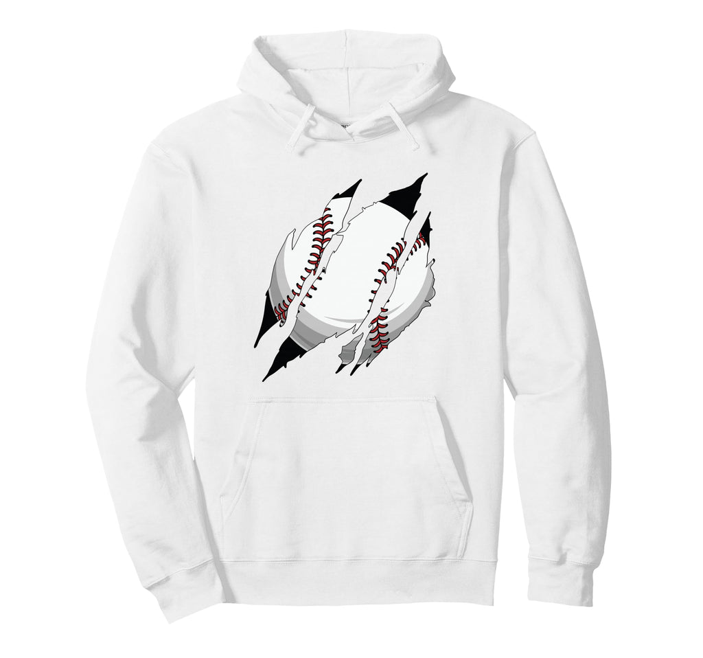 Baseball Claw Mark Player Coach Hoodie - Casual Everyday Wear for Adults - T-Shirt, Sweatshirt, Hoodie