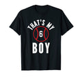 Thats My Jersey Number 6 Baseball Mom Dad T-Shirt - Graphic Print Unisex - T-Shirt, Sweatshirt, Hoodie