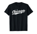 Chicago Illinois Script 1970S T-Shirt - Casual Everyday Wear Men Women - T-Shirt, Sweatshirt, Hoodie