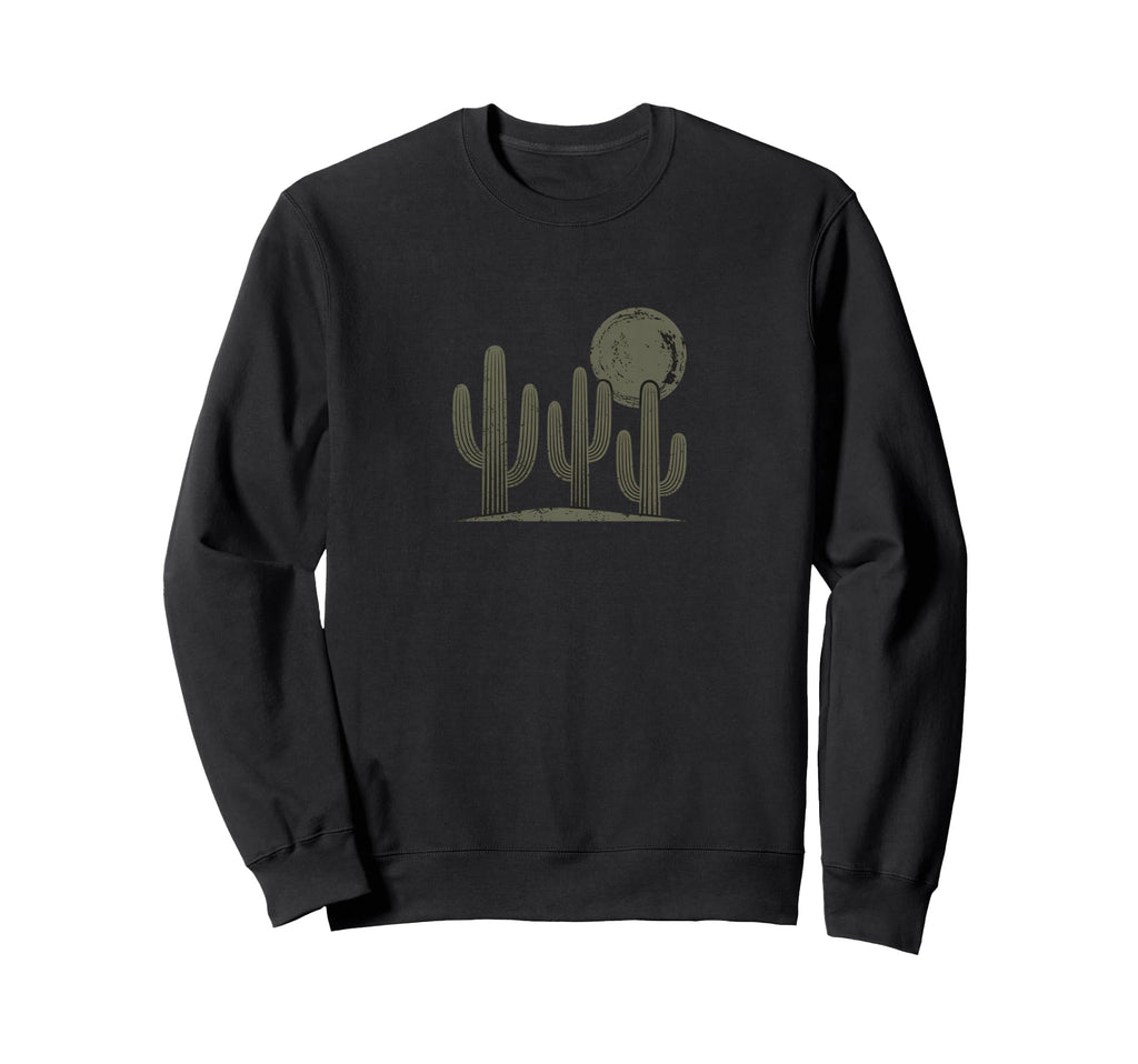 Cactus Moon Desert Silhouette Sweatshirt - Casual Everyday Wear for Adults - T-Shirt, Sweatshirt, Hoodie