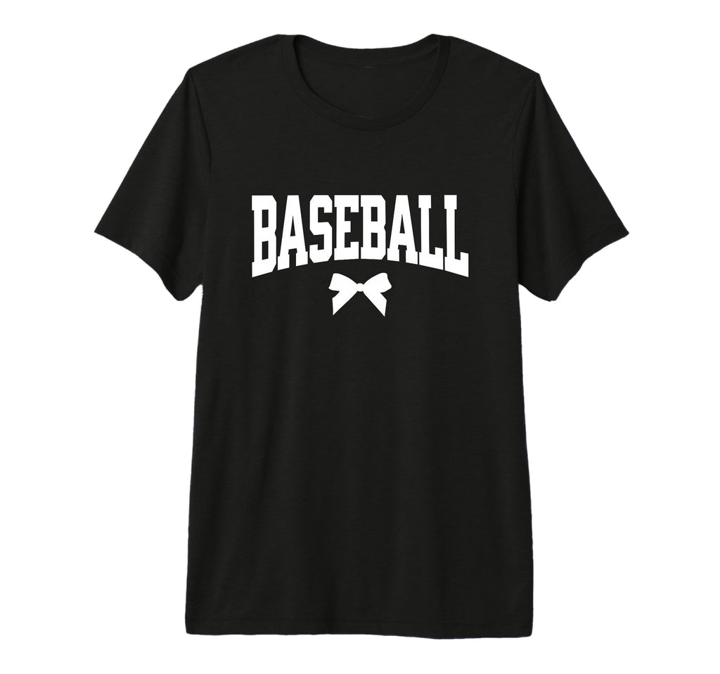 Baseball Bow Baseball Mom Coach Gift T-Shirt - Trendy Graphic Men Women - T-Shirt, Sweatshirt, Hoodie