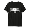 Baseball Bow Baseball Mom Coach Gift T-Shirt - Trendy Graphic Men Women - T-Shirt, Sweatshirt, Hoodie