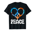 Peace Tie Love Heart Funny Hand T-Shirt - Casual Everyday Wear for Adults - T-Shirt, Sweatshirt, Hoodie