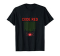 Matrix Meltdown Neon Code Red 1980S T-Shirt - Custom Art Print Unisex - T-Shirt, Sweatshirt, Hoodie