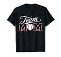 Team Mom Baseball Heart Sports Parent T-Shirt - Unique Graphic for Adults - T-Shirt, Sweatshirt, Hoodie
