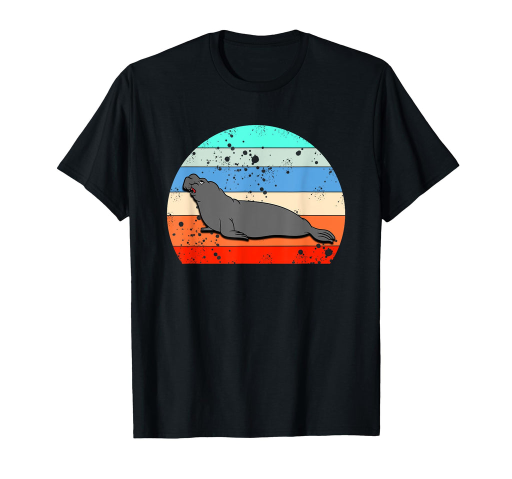 Elephant Seal Sunset T-Shirt - Custom Art Print Men Women - T-Shirt, Sweatshirt, Hoodie