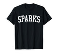 Sparks Nv Distressed White Varsity T-Shirt - Novelty Apparel Unisex - T-Shirt, Sweatshirt, Hoodie