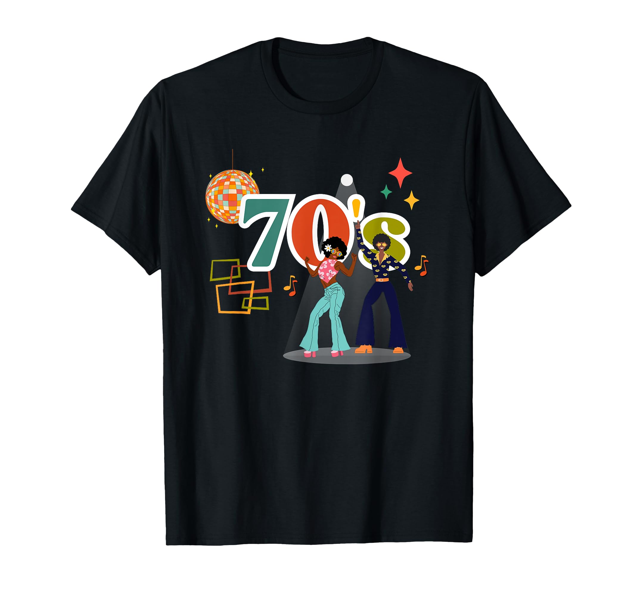 1970S Throwback To 70S Era Disco T-Shirt - Minimalist Print for Adults - T-Shirt, Sweatshirt, Hoodie