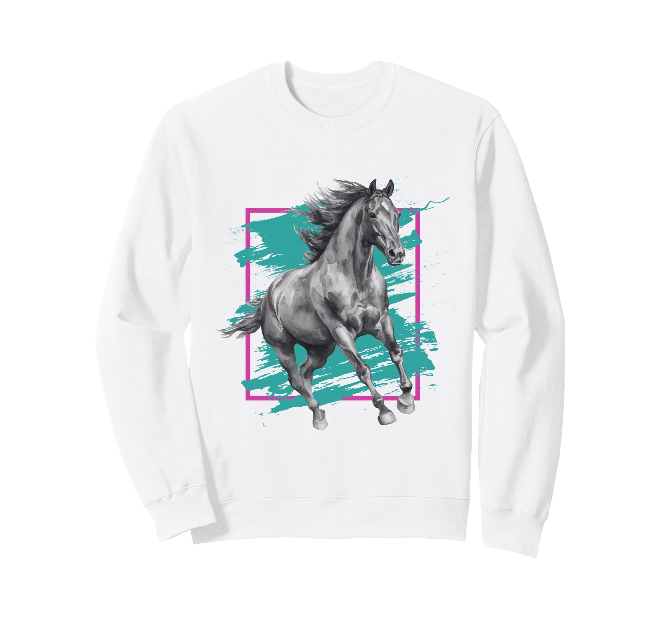 Horse Y2K 90S Aesthetic 2000S Sweatshirt - Aesthetic Graphic for Adults - T-Shirt, Sweatshirt, Hoodie