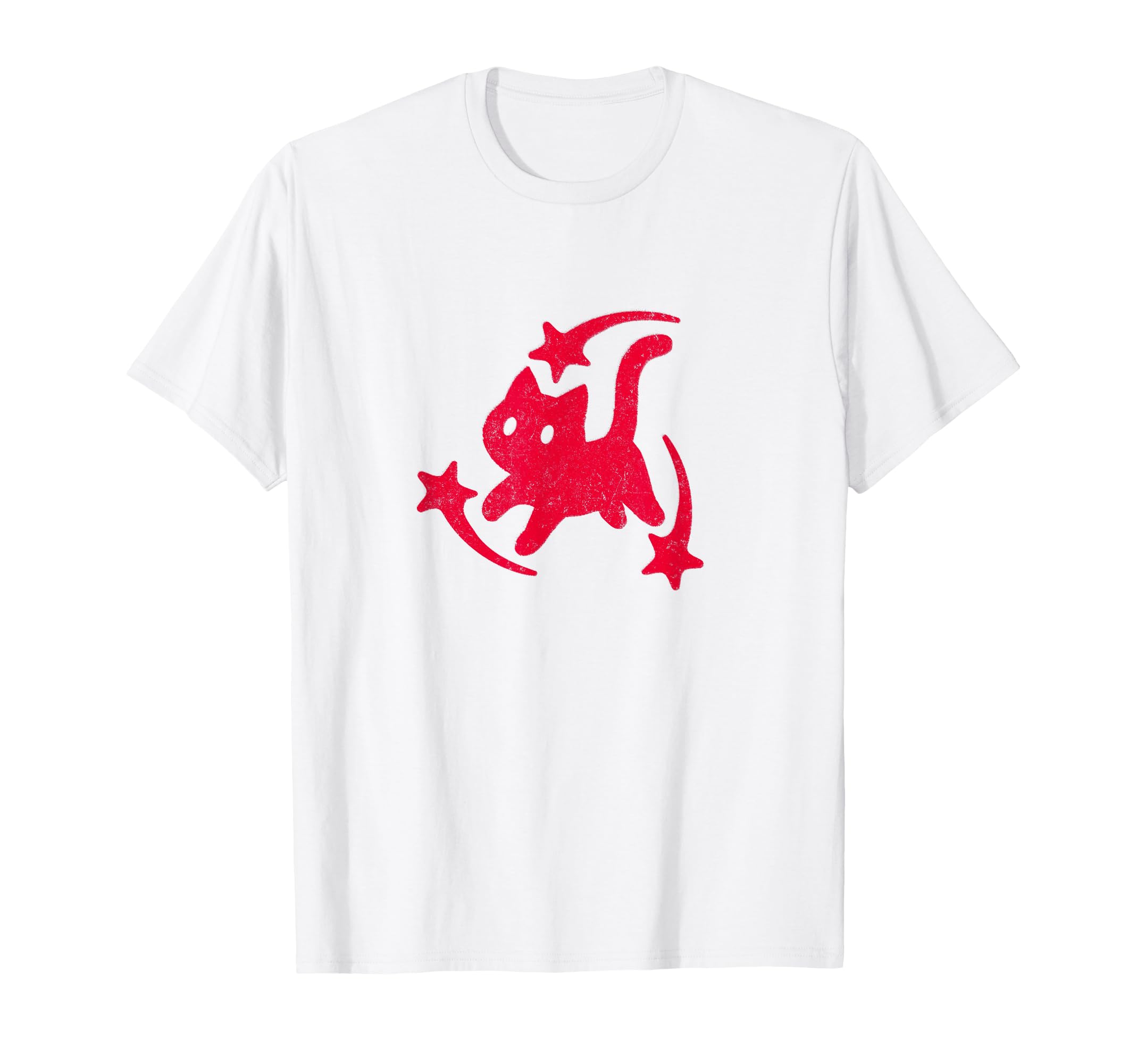Yk2 Grunge Scary Cat Shooting Stars T-Shirt - Unique Graphic for Adults - T-Shirt, Sweatshirt, Hoodie