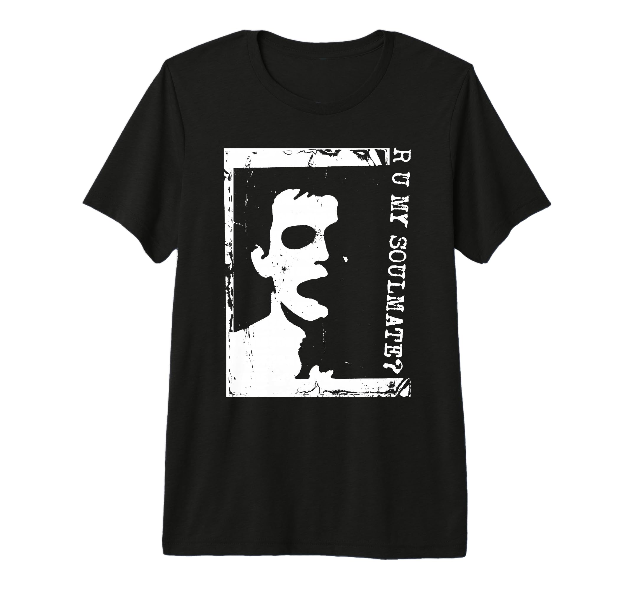 Punk Goth 90S Grunge Stencil Distressed T-Shirt - Minimalist Print Unisex - T-Shirt, Sweatshirt, Hoodie
