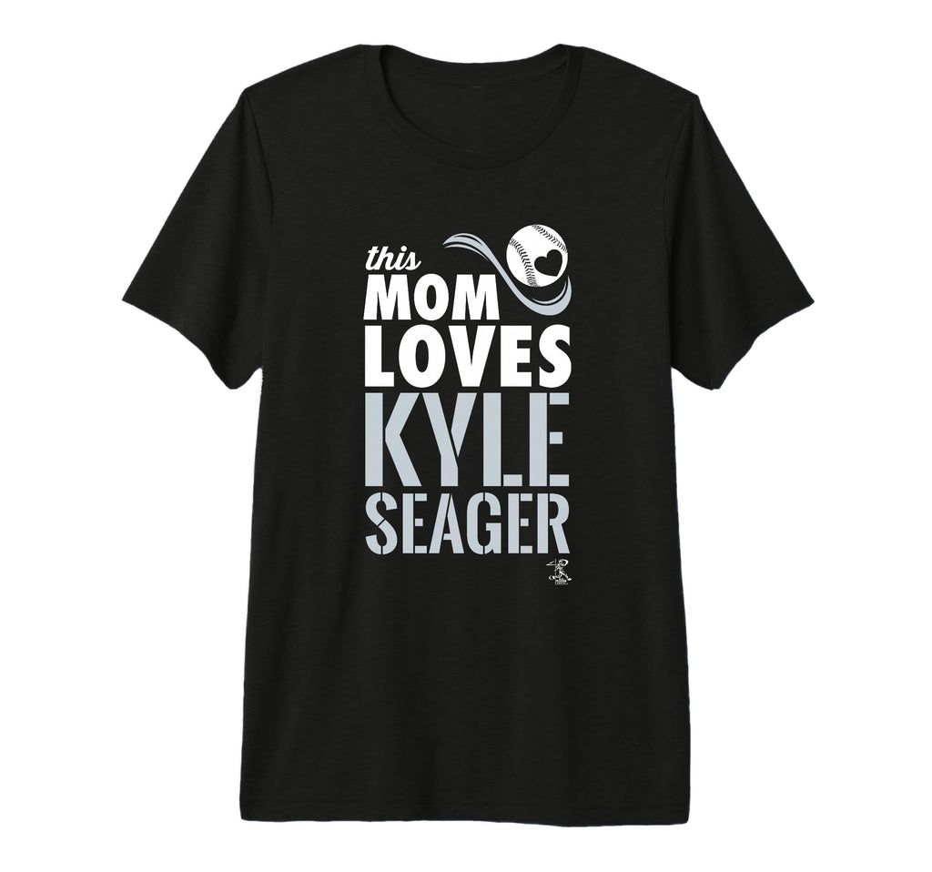 Kyle Seager This Mom Loves Tri T-Shirt - Fun Novelty Design for Adults - T-Shirt, Sweatshirt, Hoodie
