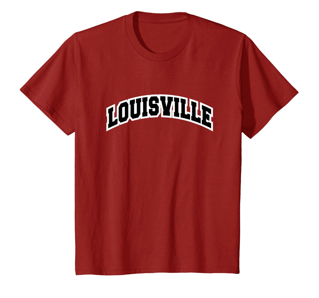 Louisville Kentucky Varsity Red T-Shirt - Casual Everyday Wear Unisex - T-Shirt, Sweatshirt, Hoodie