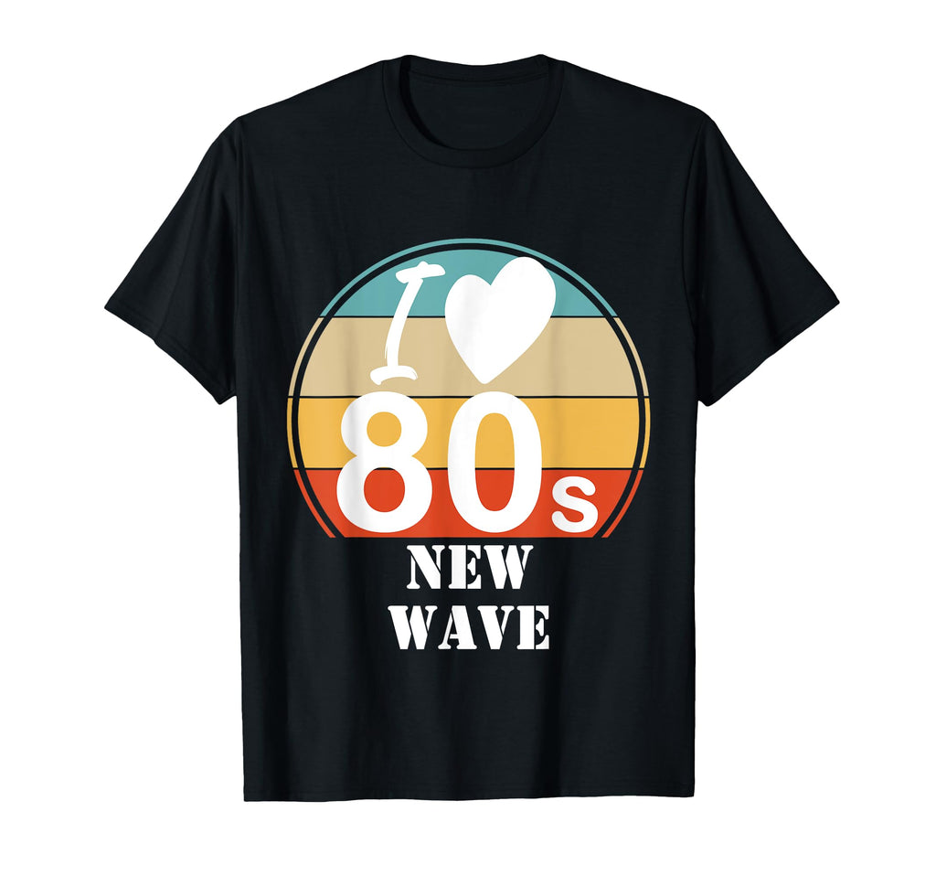 I Love 80S New Wave Music Sunset T-Shirt - Unique Graphic for Adults - T-Shirt, Sweatshirt, Hoodie
