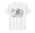 Lovely Camera Floral T-Shirt - Casual Everyday Wear Unisex - T-Shirt, Sweatshirt, Hoodie