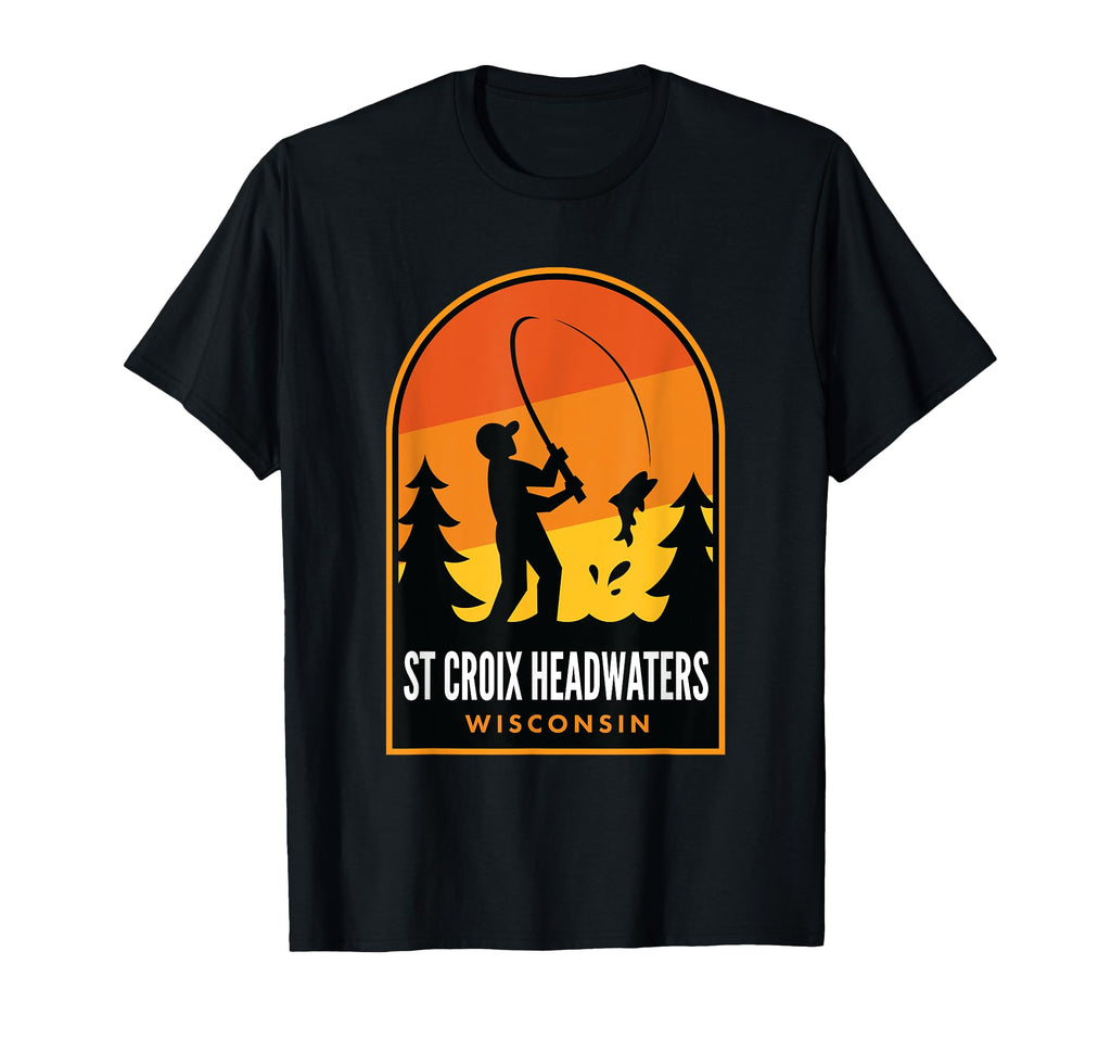 St Croix Headwaters Wisconsin Fishing T-Shirt - Aesthetic Graphic Unisex - T-Shirt, Sweatshirt, Hoodie