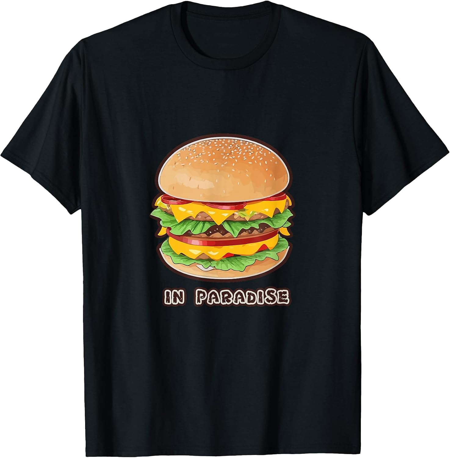 Cheese burger in paradise - Adult & Kids T-Shirts, Sweatshirts & Hoodies apparel design preview 1