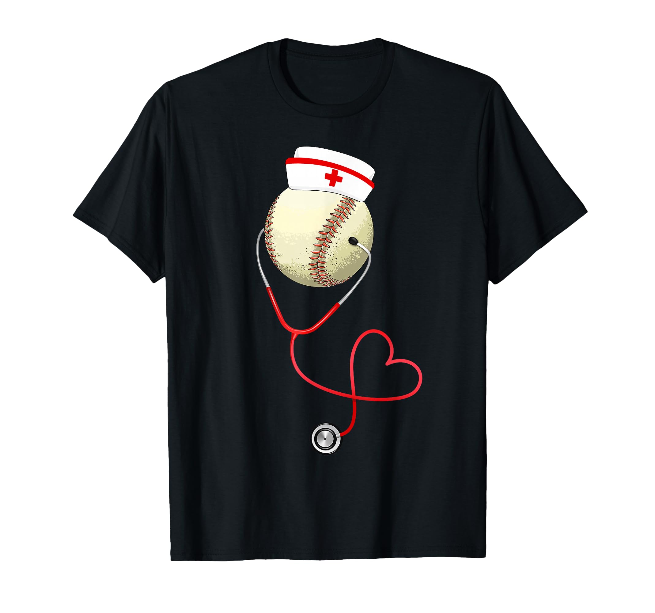 Baseball Nursing Funny Nurses Day T-Shirt - Casual Everyday Wear Men Women - T-Shirt, Sweatshirt, Hoodie