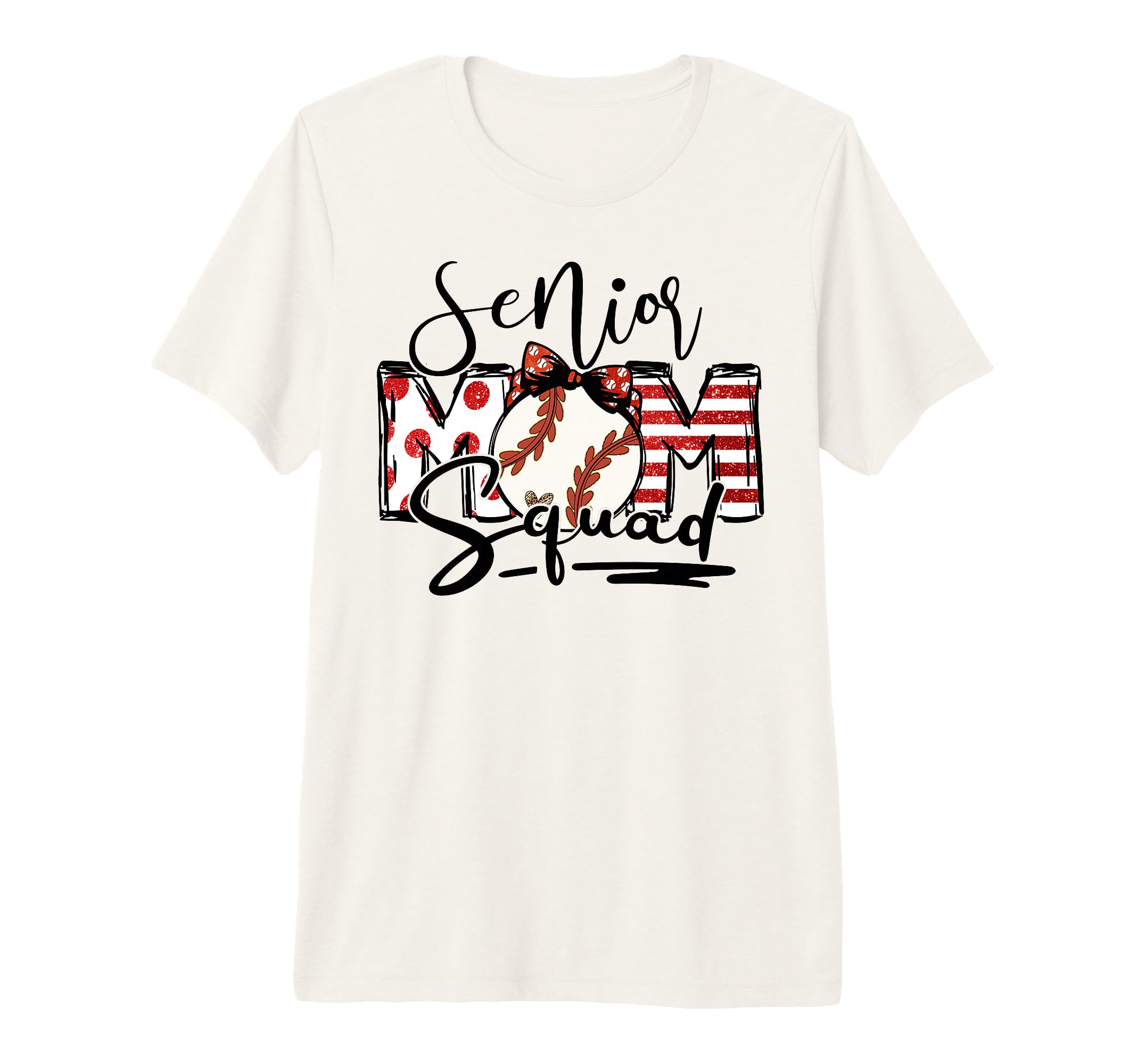 Senior Mom Squad Baseball Mother Fun T-Shirt - Streetwear Style Men Women - T-Shirt, Sweatshirt, Hoodie