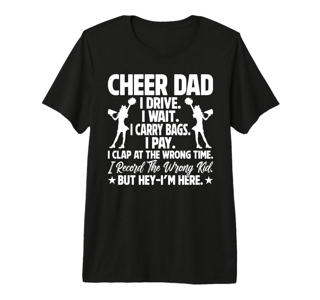 Cheer Dad Funny Fathers Day T-Shirt - Minimalist Print Men Women - T-Shirt, Sweatshirt, Hoodie