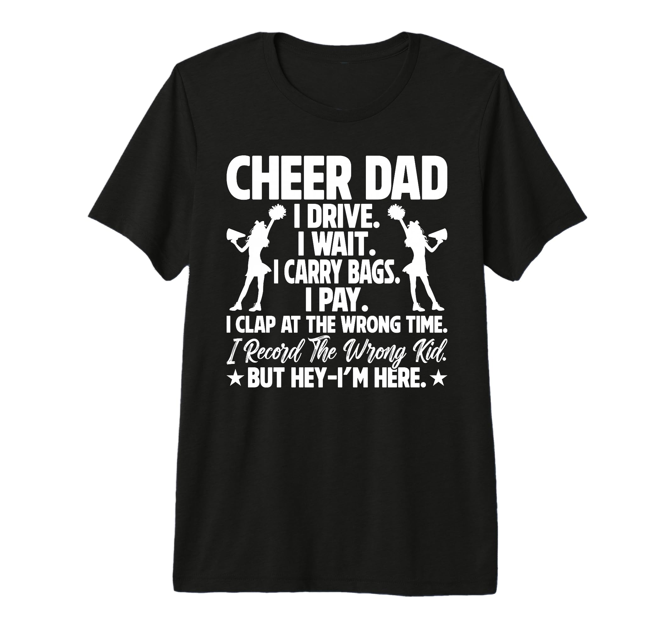 Cheer Dad Funny Fathers Day T-Shirt - Minimalist Print Men Women - T-Shirt, Sweatshirt, Hoodie